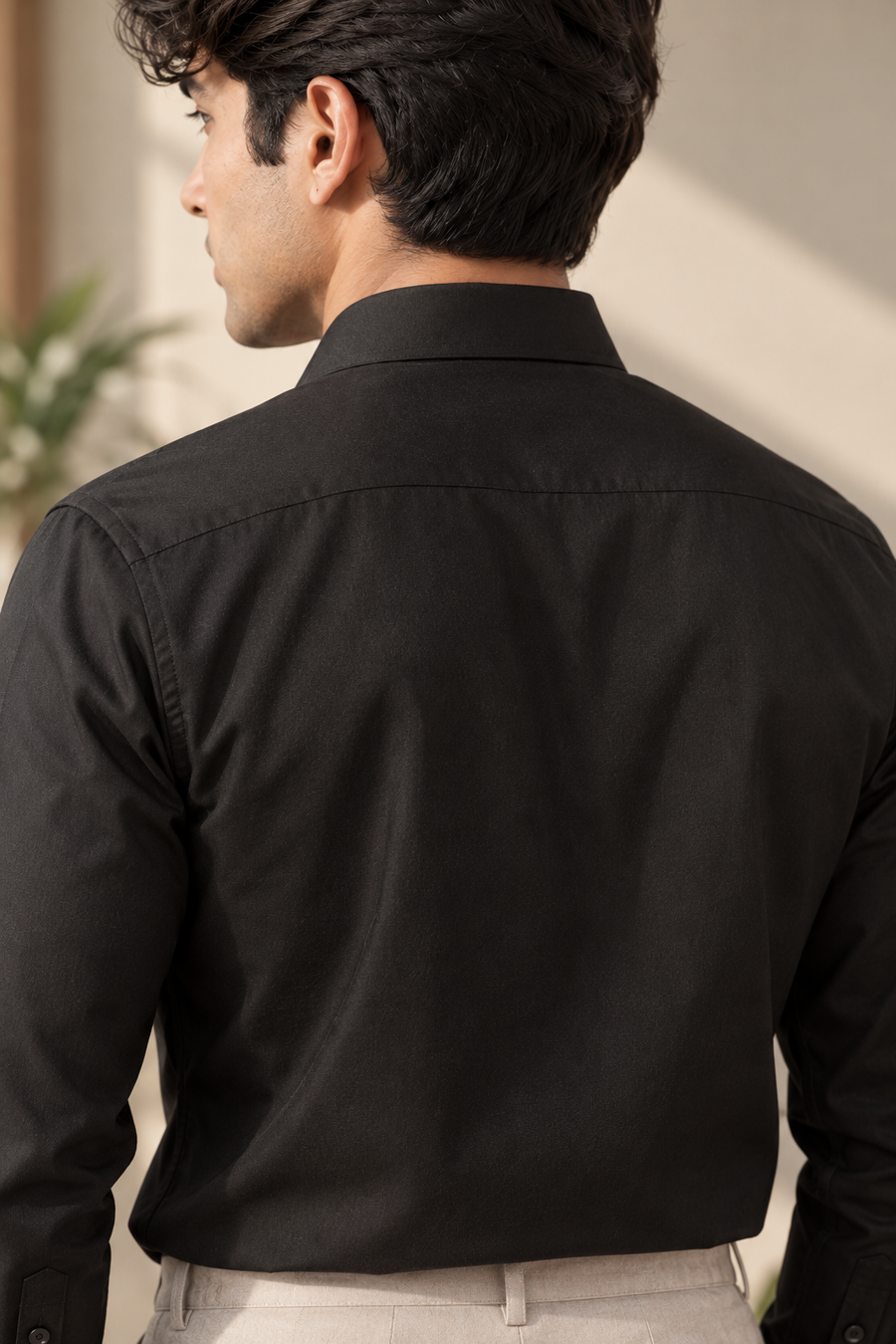 Luxe Charcoal Brown Wrinkle Free Shirt