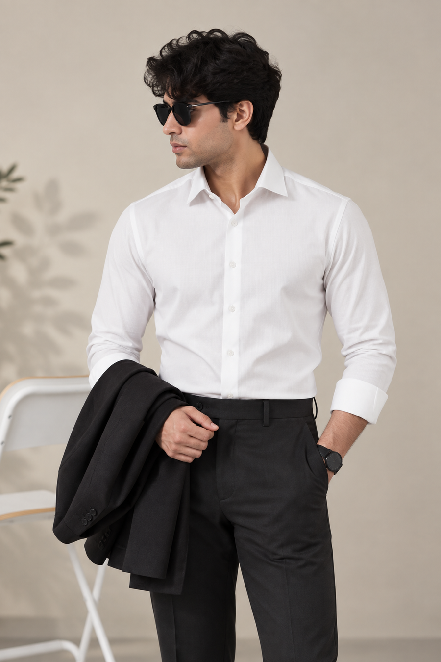 Luxe Artic White Wrinkle Free Shirt