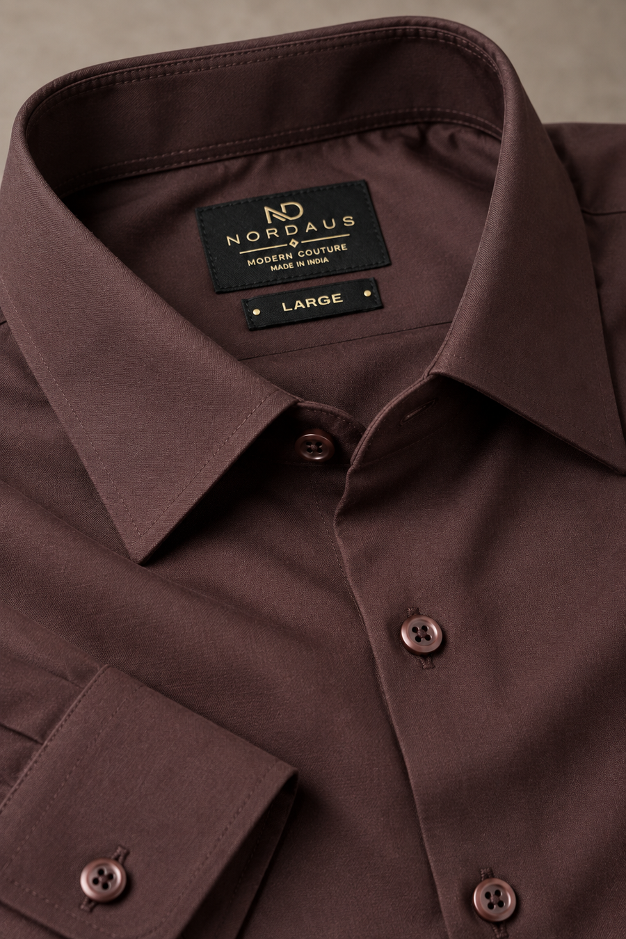 Luxe Dark Fig Wrinkle Free Shirt