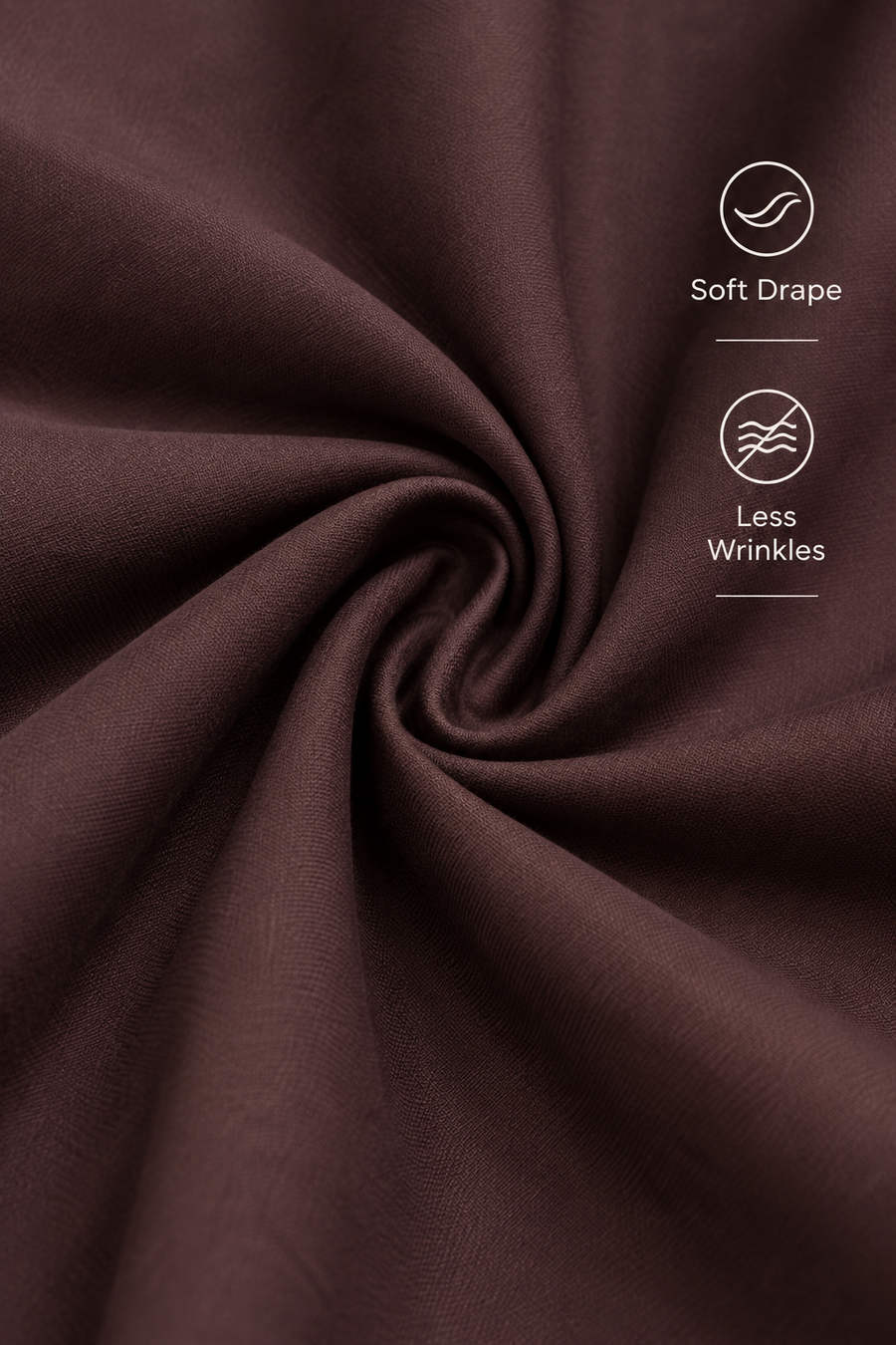 Luxe Dark Fig Wrinkle Free Shirt