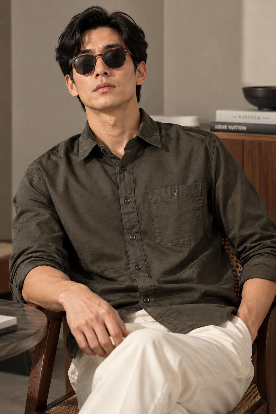Hunter Green Oxford Shirt 100% Cotton