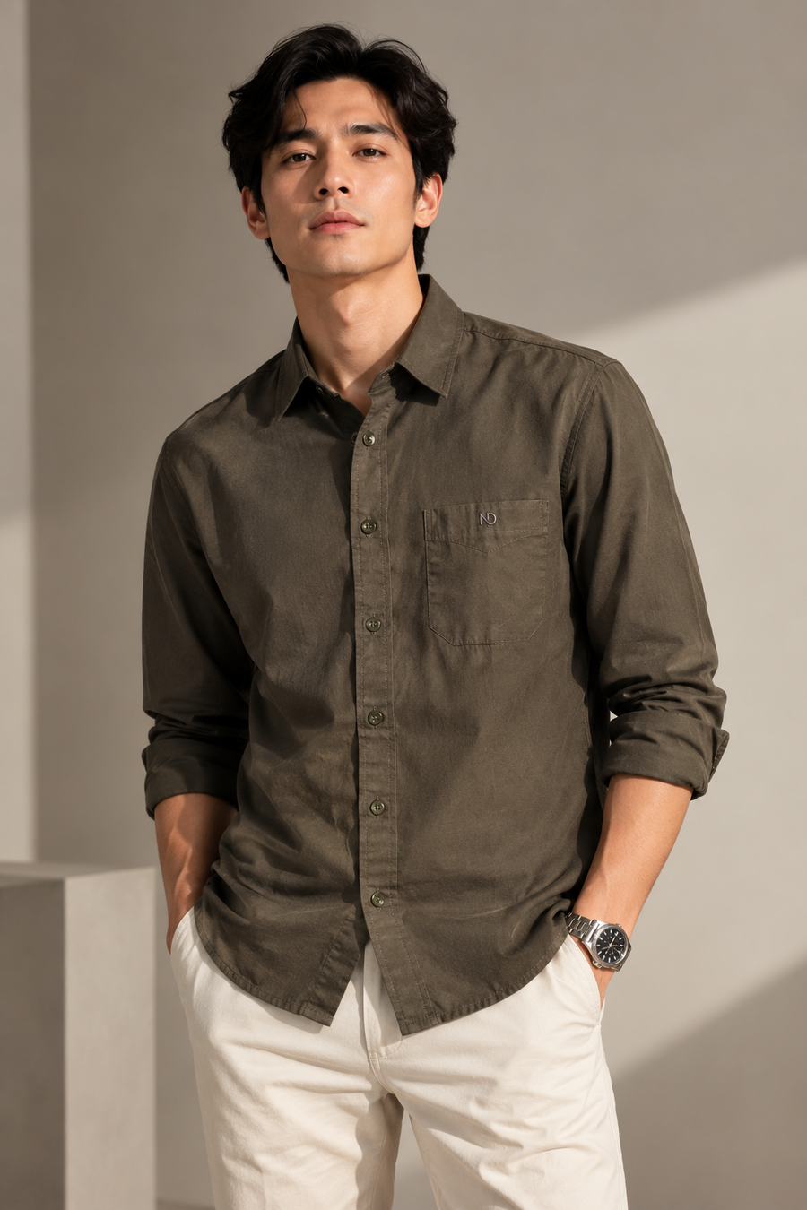 Hunter Green Oxford Shirt 100% Cotton