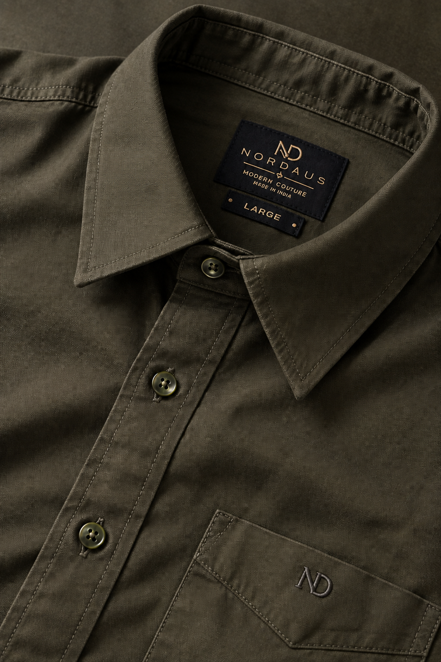 Hunter Green Oxford Shirt 100% Cotton