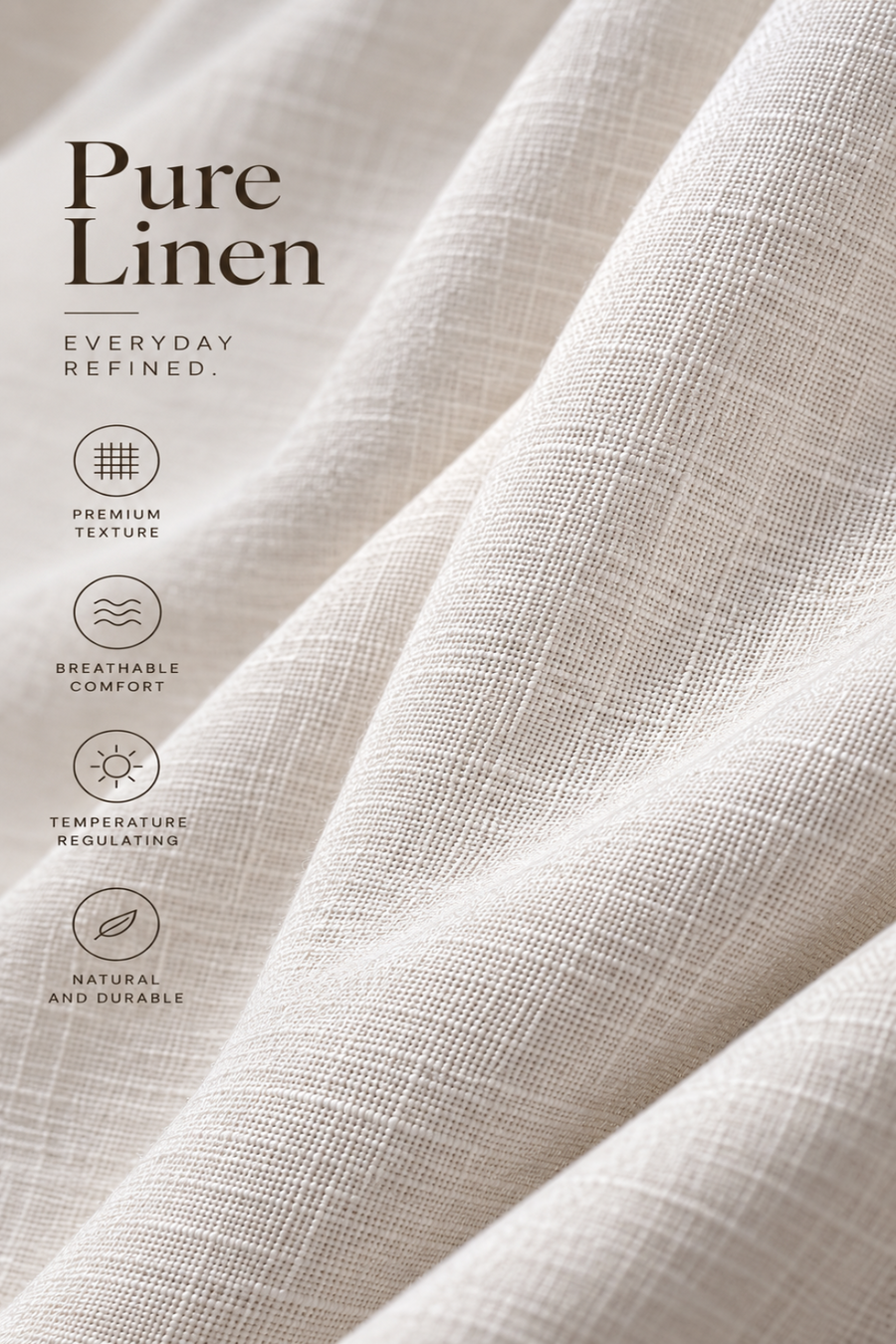Artic White 100% Linen Shirt