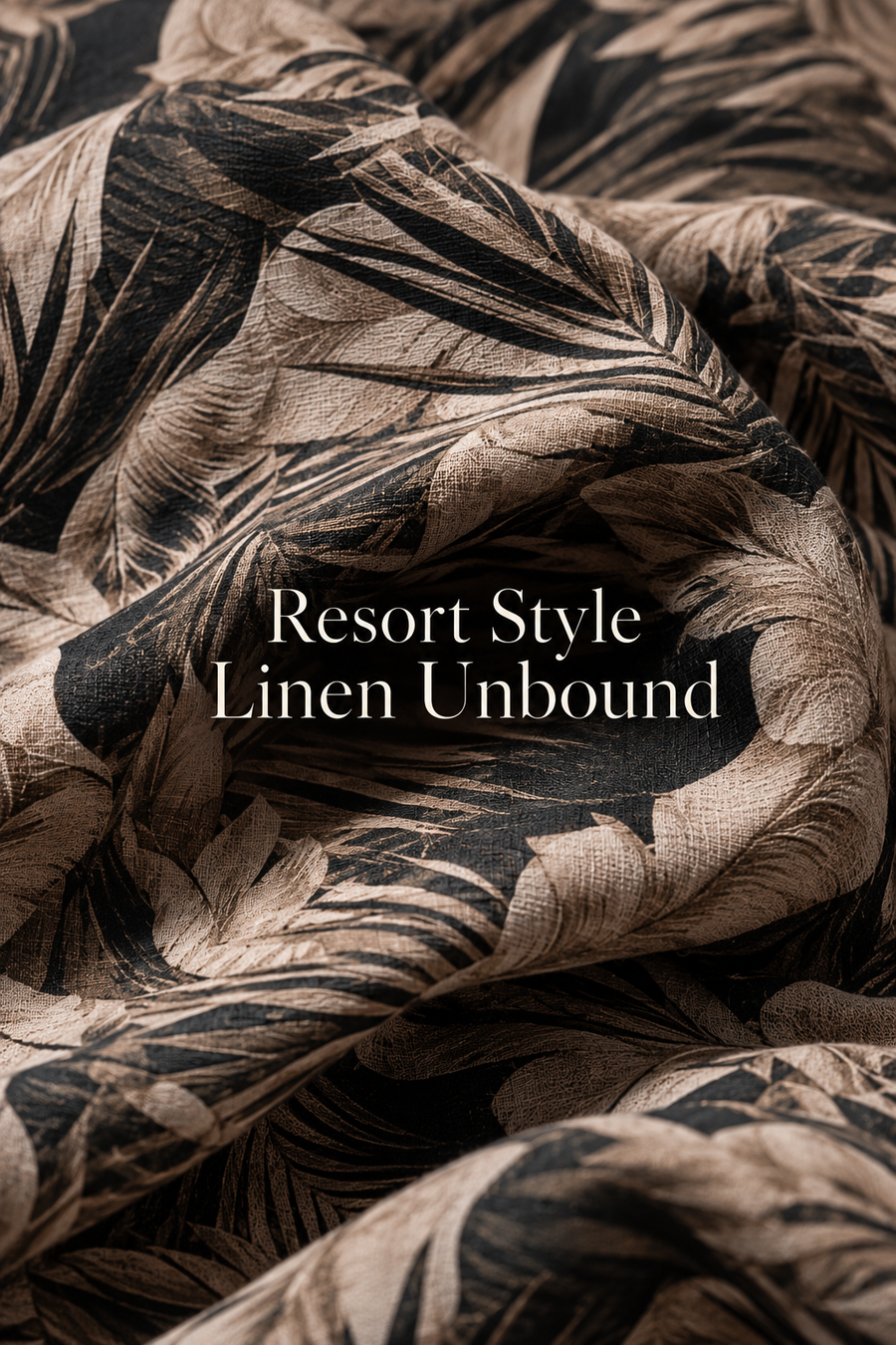 Linenza Charcoal Mediterran Printed Shirt