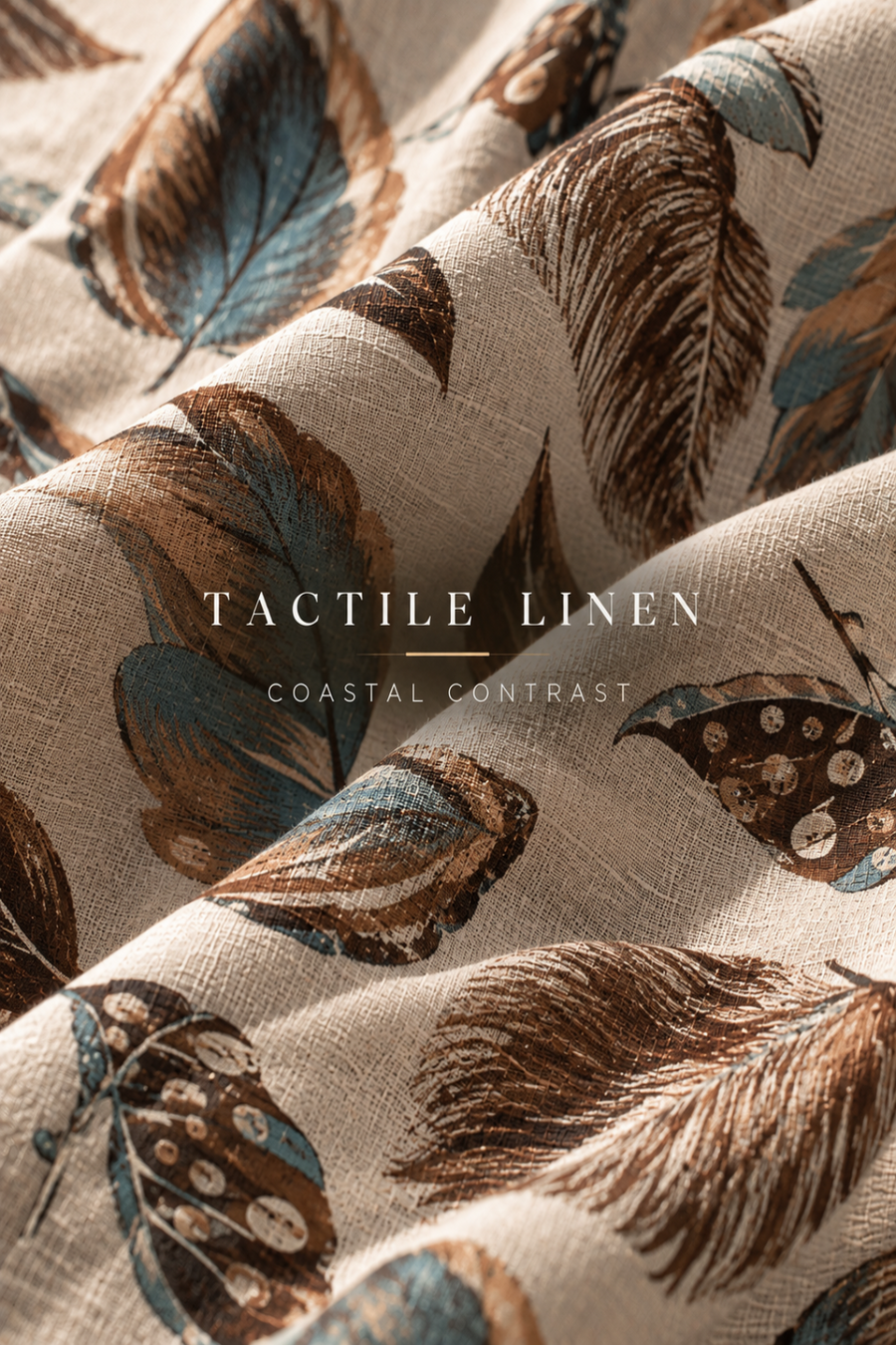 Linenza Blue Leaf Box Printed Shirt